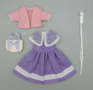 2023年スプリングコレクションドレス　紫ワンピースドレスセット 1.jpg